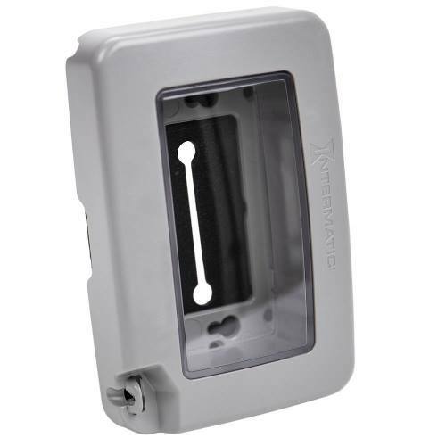 Low profile plastic in-use weatherproof cover, single gang, 8-configurations, gray