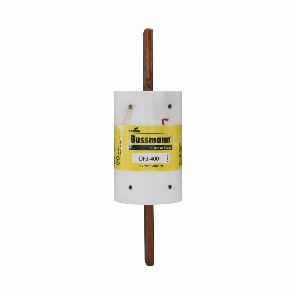 Eaton Bussmann series DFJ high speed fuse, 600 Vac or less, 450 Vdc or less, 300A, 200 kAIC at 600 Vac, 100 kAIC 450 Vdc, Non Indicating, High speed fuse, Clip-lock, Class J, Melamine tube