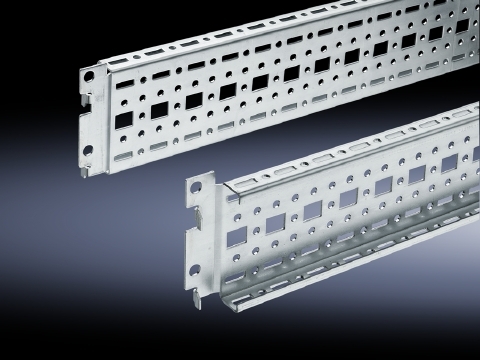TS punched section with mounting flange, 17 x 73 mm, For the inner mounting level and for mounting on doors