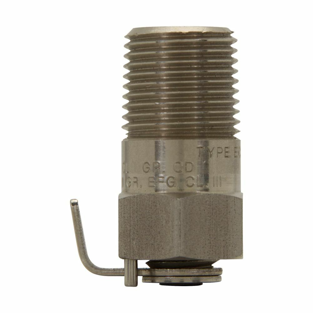 Eaton Crouse-Hinds series ECD standard drain, Stainless steel, 3/8"