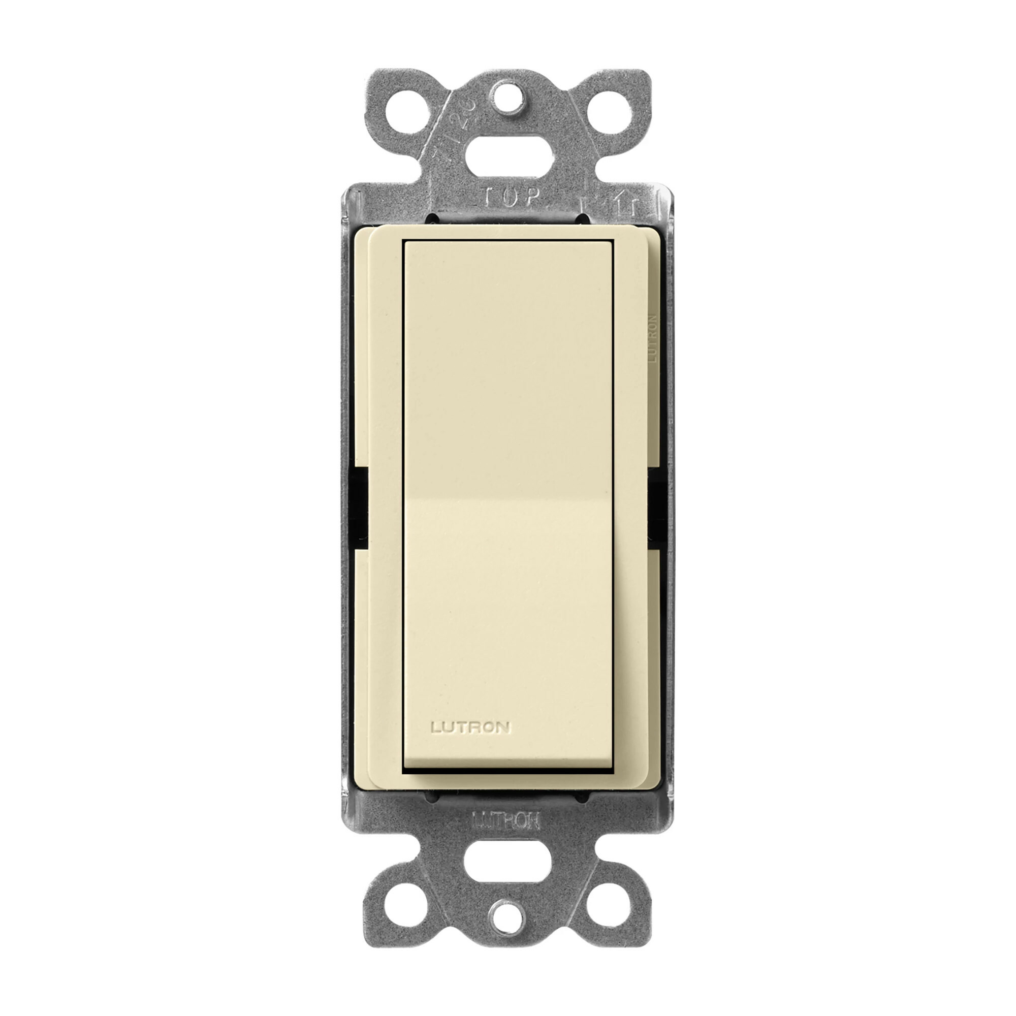 Lutron Claro 15 Amp, 3-Way On/Off Rocker Switch, Sand