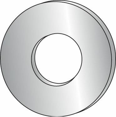 1/2" USS Flat Washers, Medium Carbon, Zinc Plated, Domestic, Thru-Hardened For Grade 5 and Grade 8 applications, Jar