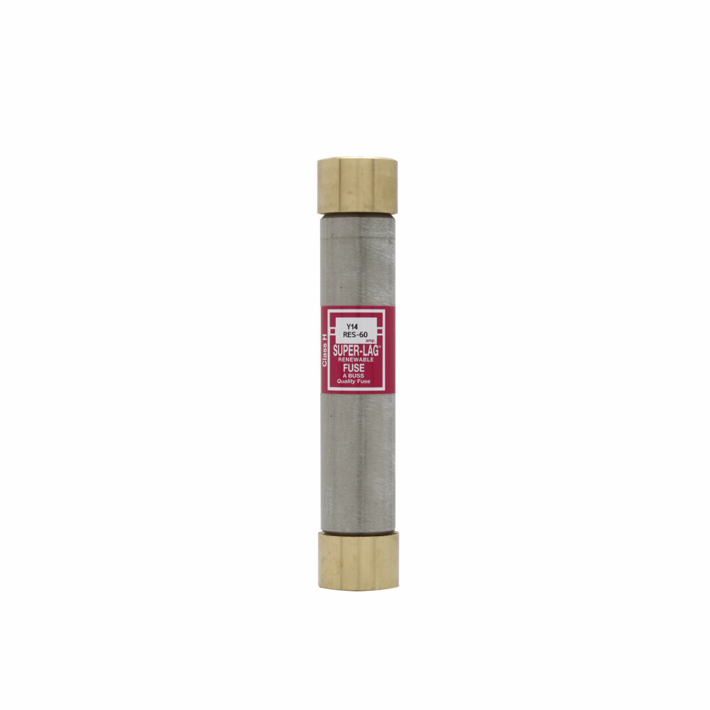 Eaton Bussmann series RES fuse, Super Lag, Time Lag, 600V, 40A, 10 kAIC at 250 Vac, Non Indicating, Non Current-limiting, renewable, Ferrule end X ferrule end, Class H