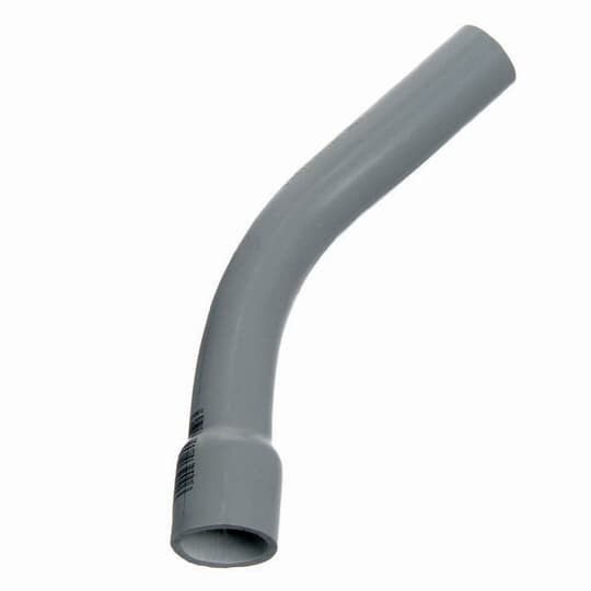 Schedule 40 Elbow, Size 1 Inch, Bend Radius Standard, Bend Angle 45 Degrees, Material PVC, Belled End, Pack of 20