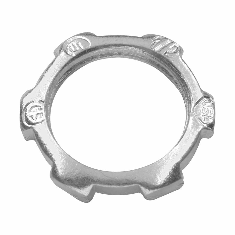 Eaton Crouse-Hinds series rigid/IMC conduit locknut, Zinc die cast, 3"