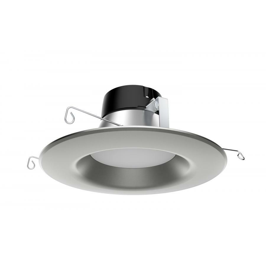 11.5 Watt LED Downlight Retrofit - 5"-6" - Brushed Nickel trim - 3000K - 120 Volts - Dimmable