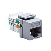 Home 5e Snap-In Connector, T568A Wiring, Grey
