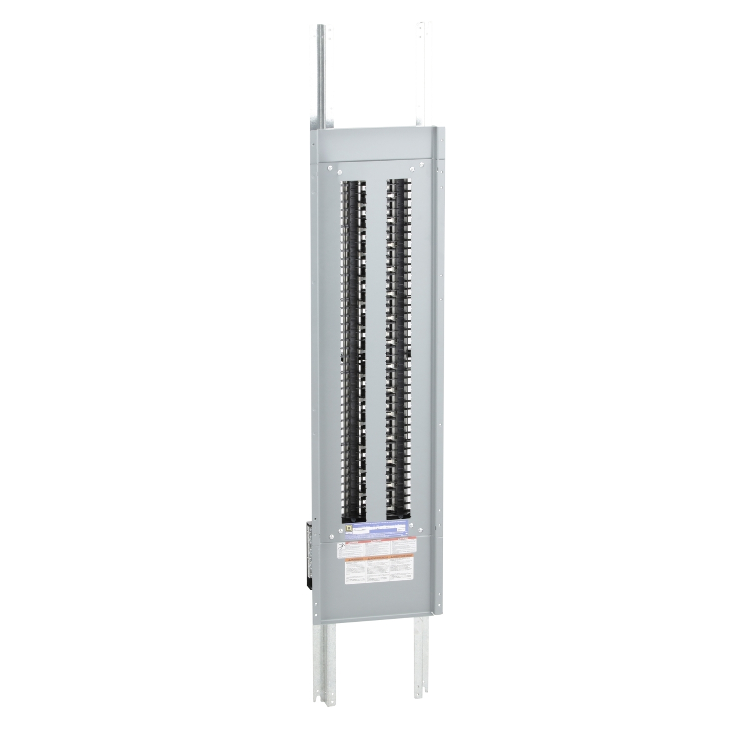 Panelboard interior, NQ, main lugs, 400A, Cu bus, 84 pole spaces, 3 phase, 4 wire, 240VAC, 48VDC
