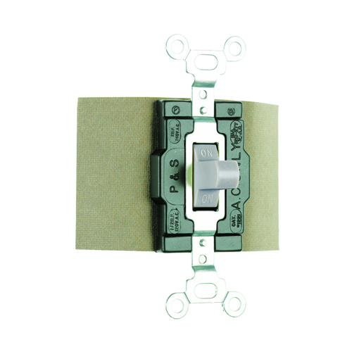 Single Pole, Double Throw Switch, 20 amps, 120/277 volts, Grey. (spdt)