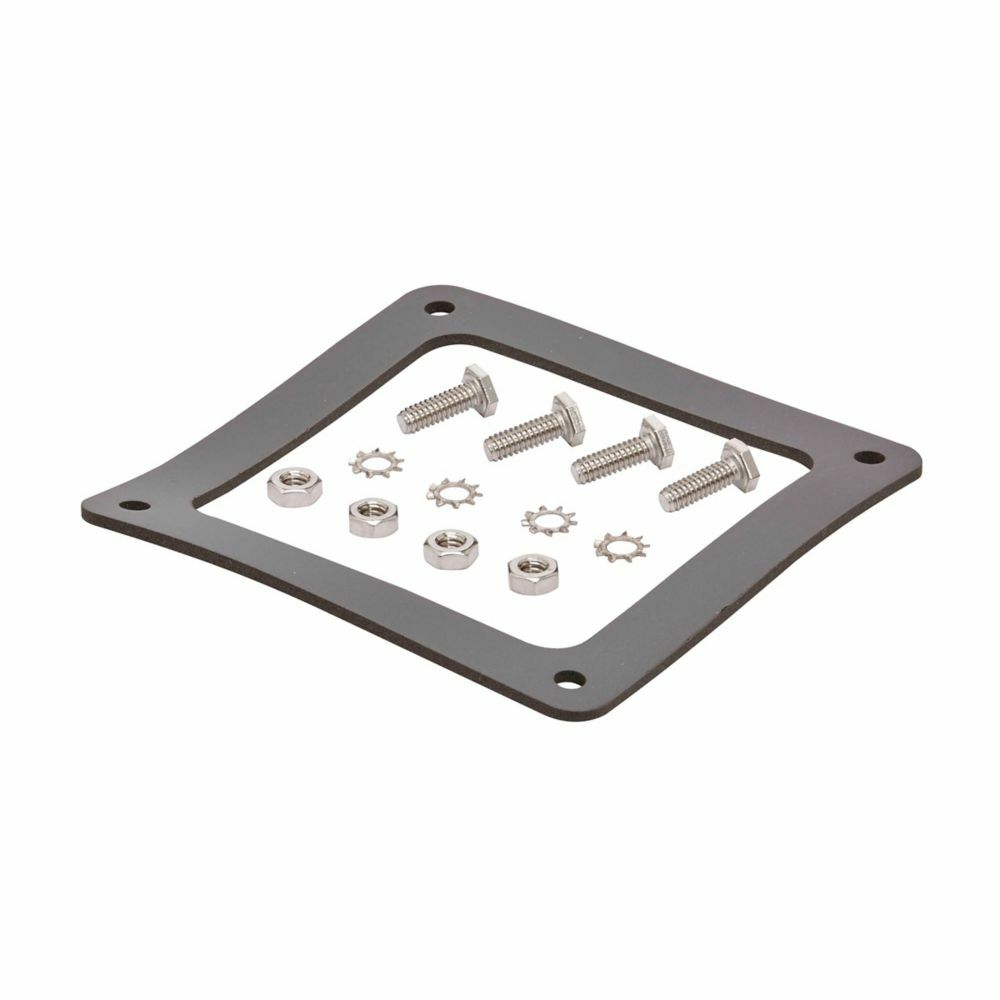 Eaton B-Line series gasket kit, Feed through, Gasket kit, NEMA 4X, Stainless steel, Brushed finish, 4" X 4"