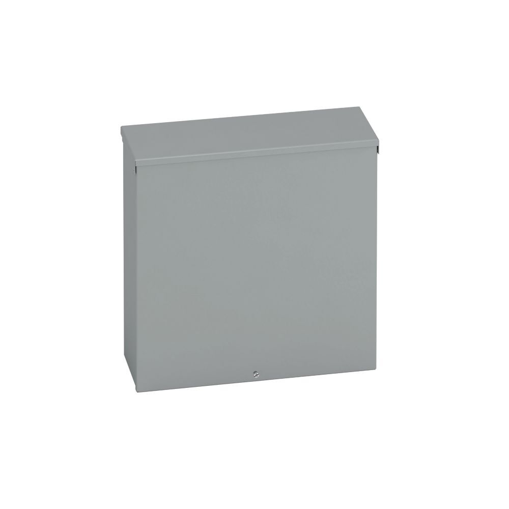 Eaton B-Line series Type 3/3R junction boxes, 16" height, 6" length, 16" width, NEMA 3R, Screw cover, RTSC enclosure, Surface mounted, Small single door, 7 bottom knockouts, Embossed thru holes, Carbon steel
