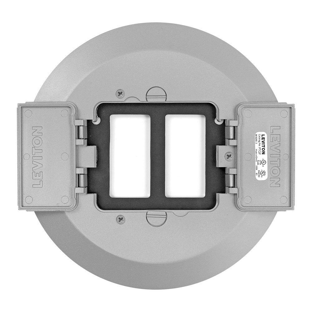2-GANG DECORA FLIP LID FLOOR COVER
