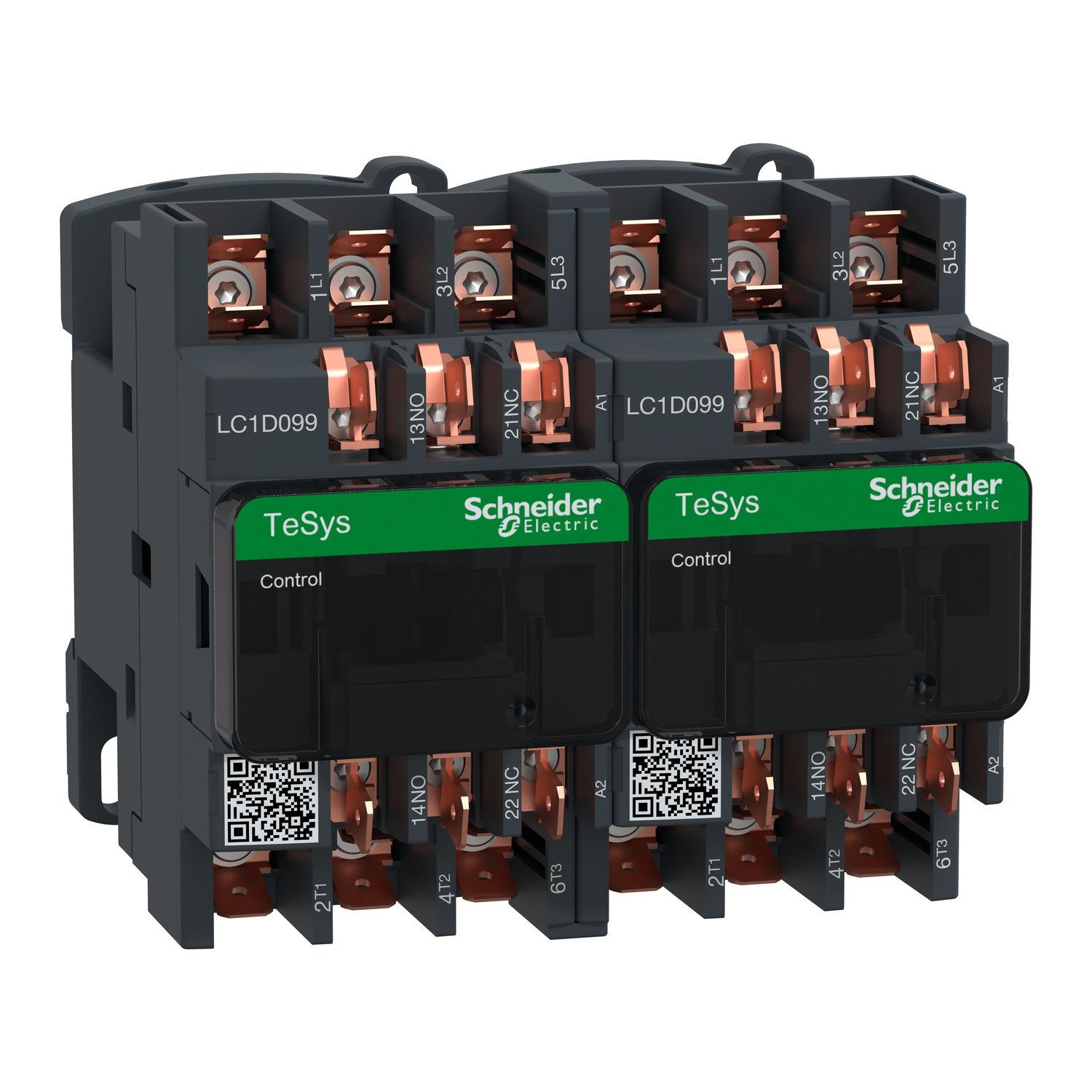 TeSys Deca reversing contactor - 3P(3 NO) - AC-3 - <= 440 V 9 A - 24 V AC coil