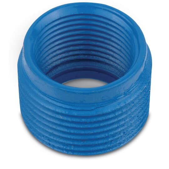 Urethane Coated Reducing Bushing, Pipe Size 2 Inch/53 Metric Reducing to 1-1/2 Inch/41 Metric, Gray