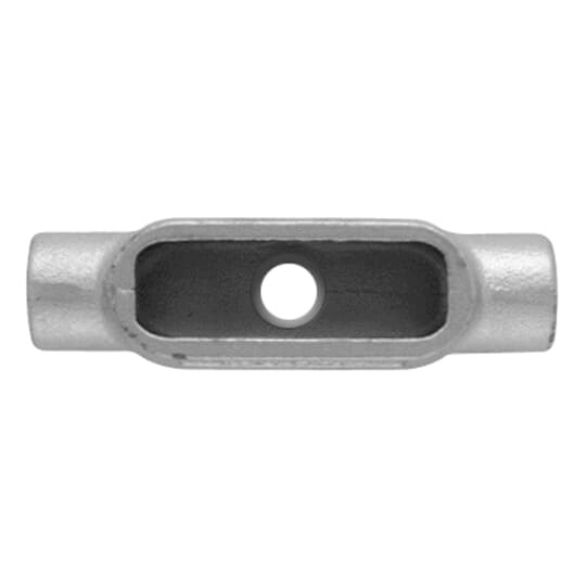 PVC Coated Conduit Body, TB Type, Form 7, Size 2 Inch/53 Metric, Iron, Dark Gray