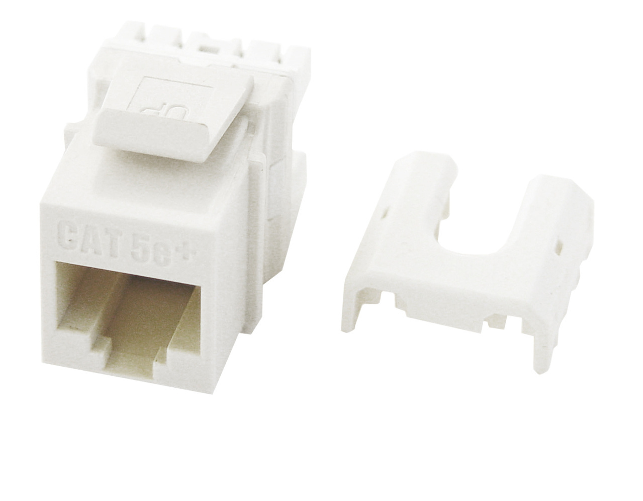 Cat 5e Quick Connect RJ45 Keystone Insert, White