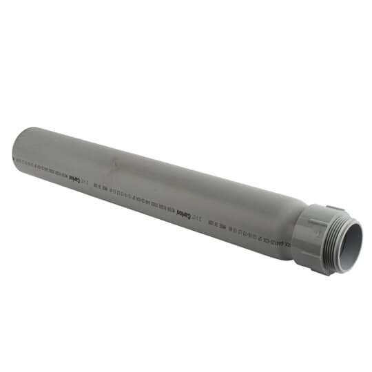 Meter Riser, Size 3 Inches, Length 24 Inches, Material PVC, Color Gray, For use with Schedule 40 and 80 Conduit