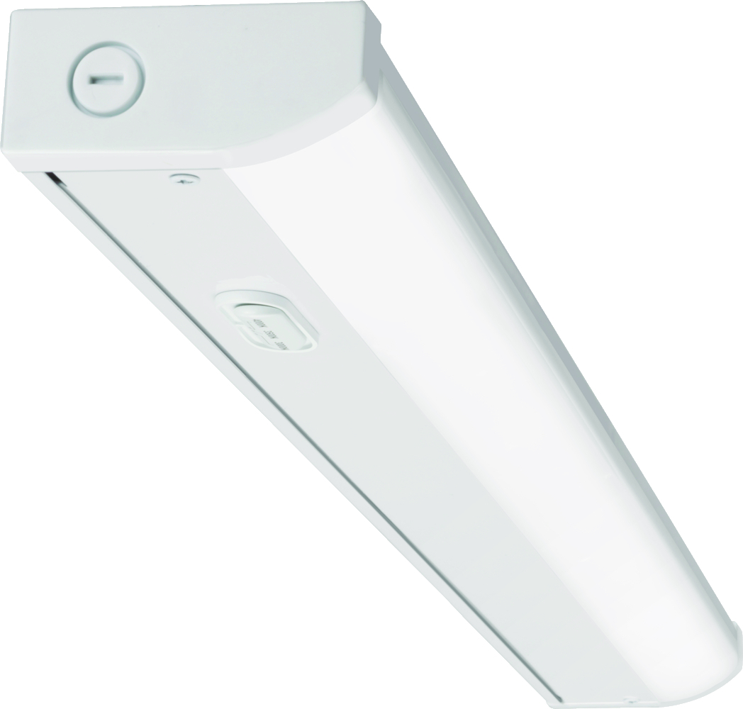 UCES LED Undercabinet includes an easily accessible switch to select a 2700K, 3000K or 3500K color temperature and provides accent or task lighting in residential, hospitality, retail and light commercial applications. Ideal for use under or over cabinets, work areas, office lighting, coves, display cases, and task lighting.