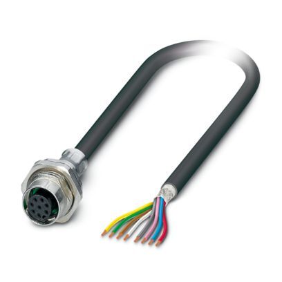 SACCBP-FS-8CON-M16/1,0-PUR SCO Device Connector Rear Mounting