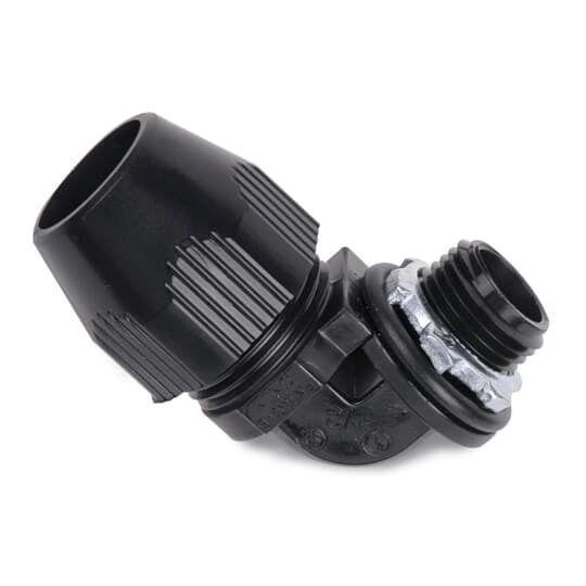 1/2 Inch 90 Degree Non-Metallic Liquidtight Bullet Connector