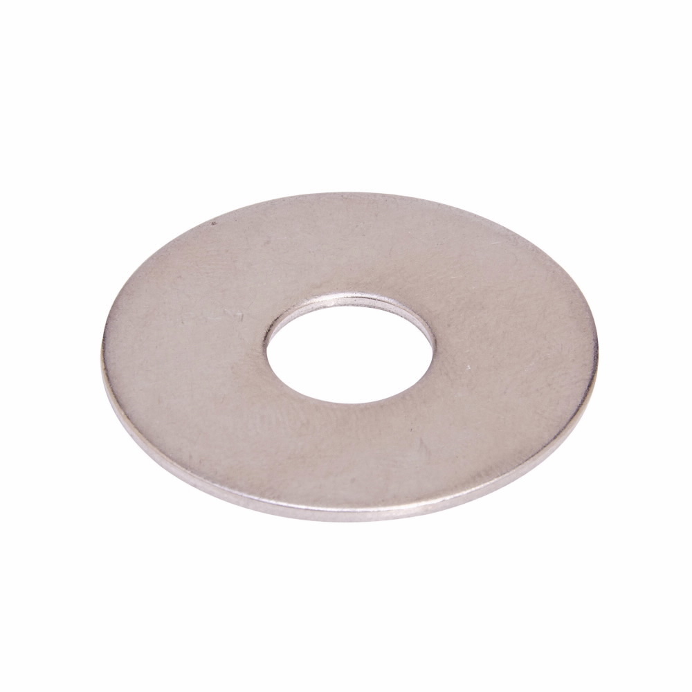 Eaton B-Line series flat washers, 0.08" H x 1.28" L x 1.28" W, Steel, Electro-plated, Flat fender washers