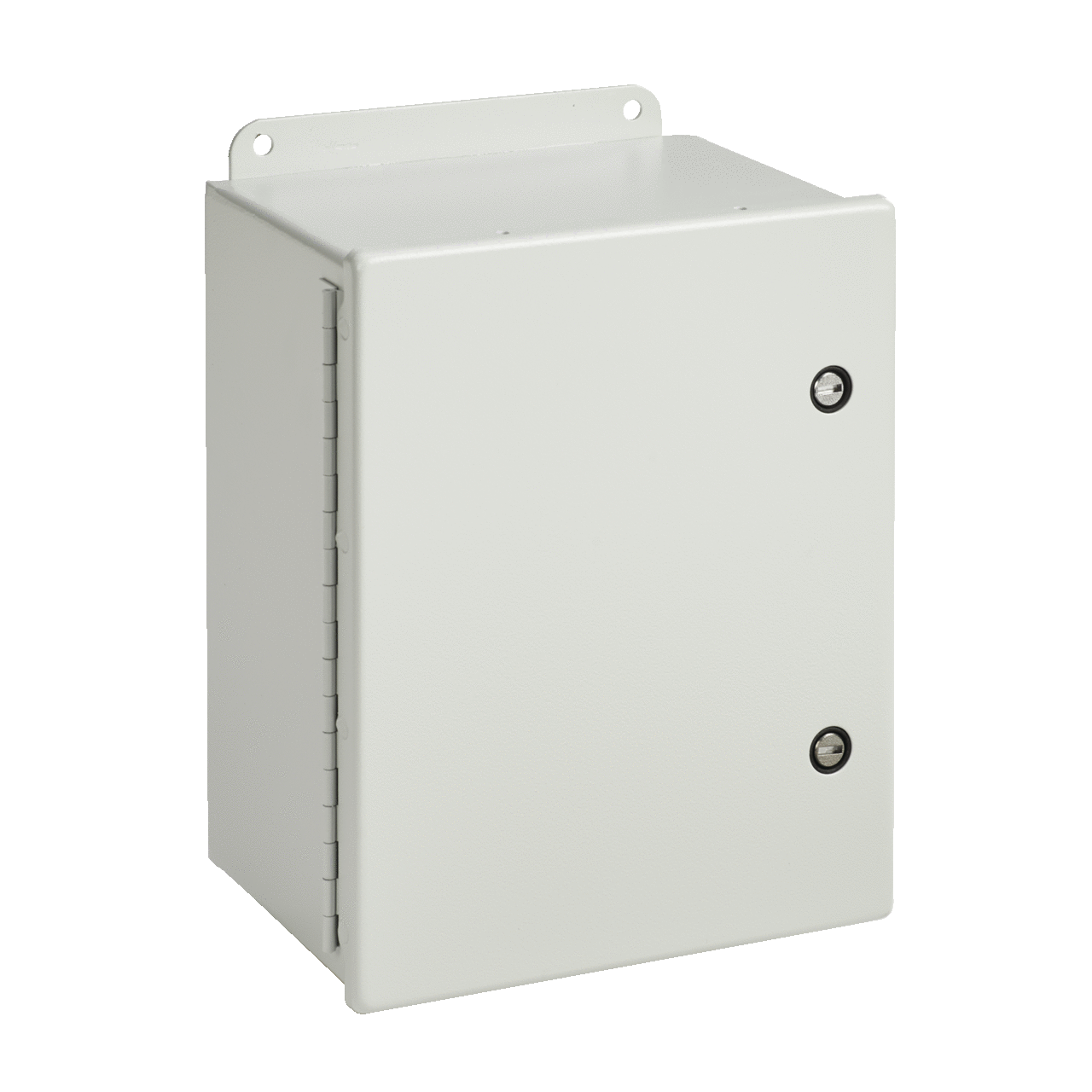 Continuous Hinge with 1/4-Turn Latch Type 4, 12.00x10.00x8.00, Gray, Steel