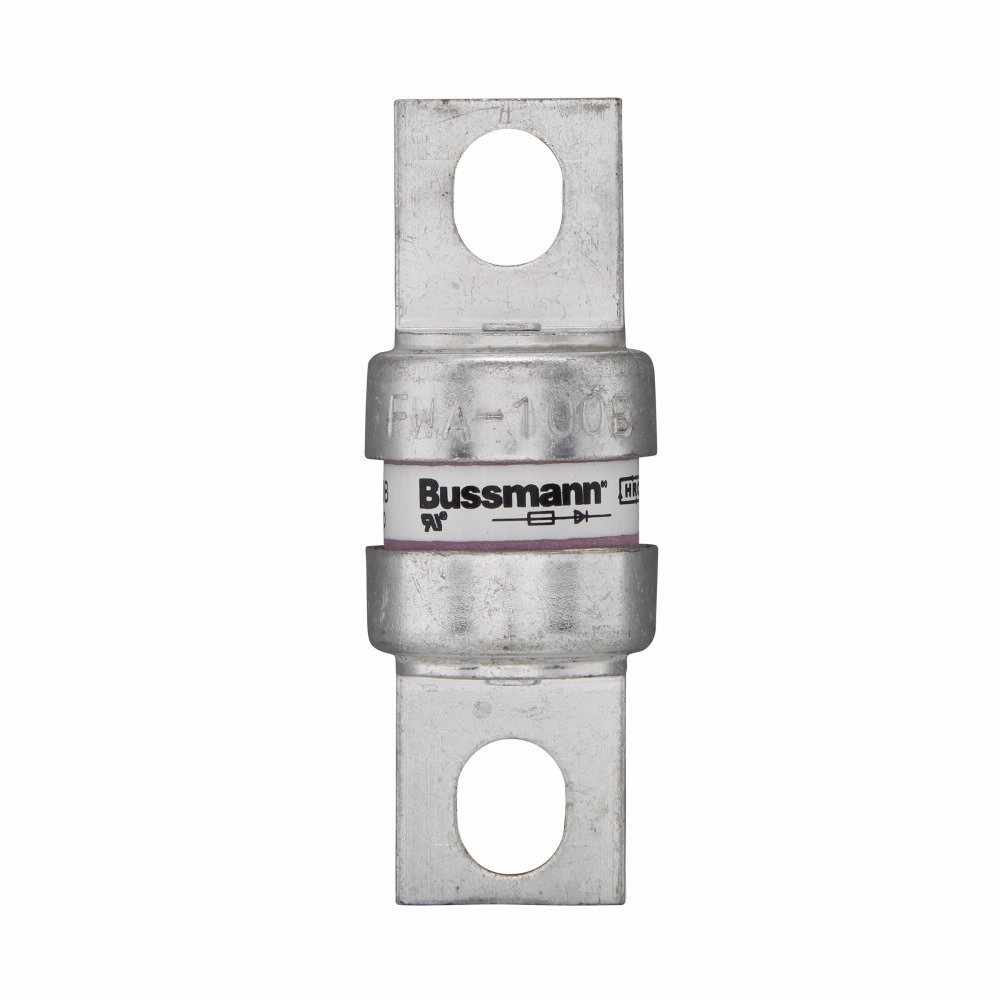 Eaton Bussmann series FWA high speed fuse, 500 Vac (0.25-6.3A), 500 Vdc (2-5A), 70A, 200 kAIC Vac (70-1000A), 20 kAIC at 150 Vdc (70-800A), 100 kAIC at 80 Vdc (70-1000A), None, High speed fuse, Blade end X blade end, Stud
