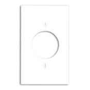 1-Gang 1.60-Inch Diameter, Device Receptacle Wallplate, Brown