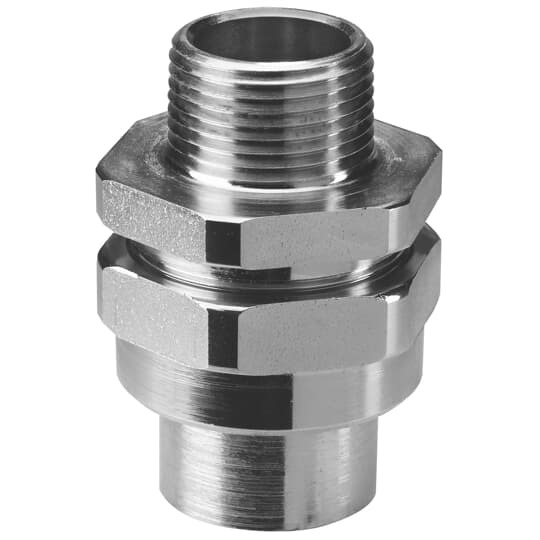 UNY205-G Ocal-Blue 3-Piece Dust-Ignitionproof Male Explosionproof Conduit Union, 3/4 in, Steel, Electro Galvanized