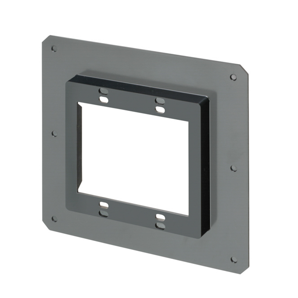 Non-metallic vapor barrier cover for two gang plastic or steel box. Designed for new work.