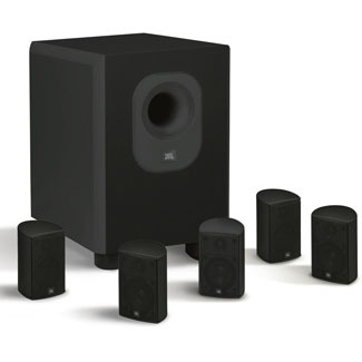 Architectural Edition Powered By JBL 5-Channel Surround Sound Home Cinema Speaker System, Black