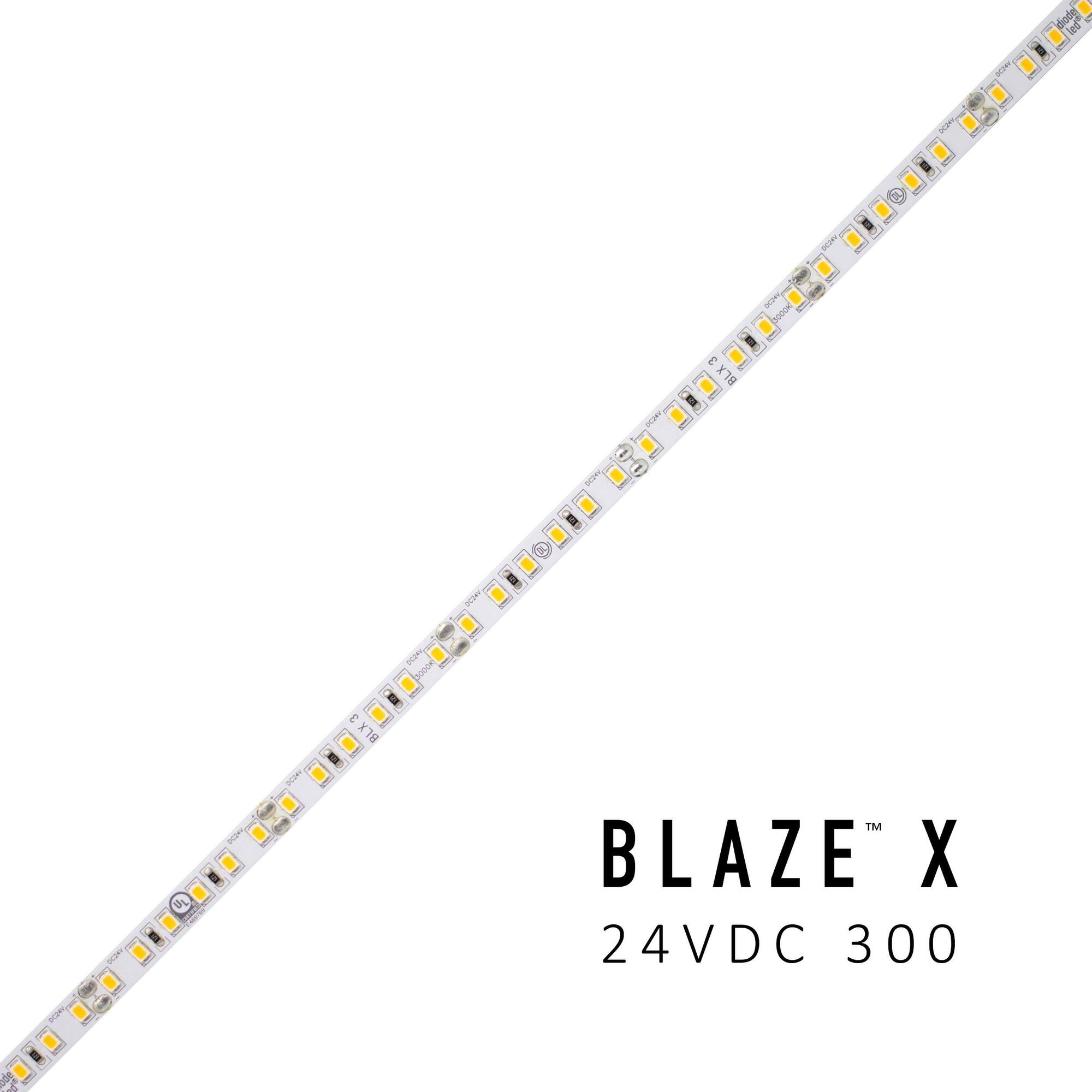 BLAZE X 300 LED Tape Light, 24V, 3000K, 100 ft. Spool