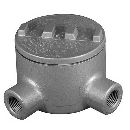 Type L Conduit Body with Cover, 1 inch, Copper-Free Aluminum, Epoxy Powder Coated