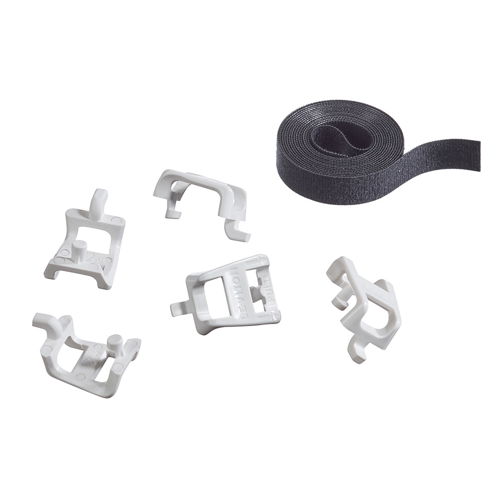 Saddle Tie Kit with VELCRO &reg , includes (5) Saddle Ties, 5' , of VELCRO  SoftCinch, Black