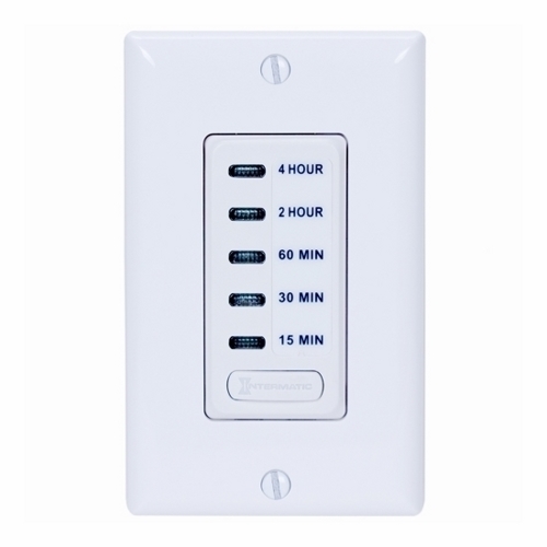 The Electronic Auto-Off Timer 15M/30M/60M/1H/4H White The EI200 Series Decorator Electronic Auto Shut-OFF Timers provide silent operation in time ranges from 5 minutes to 12 hours.