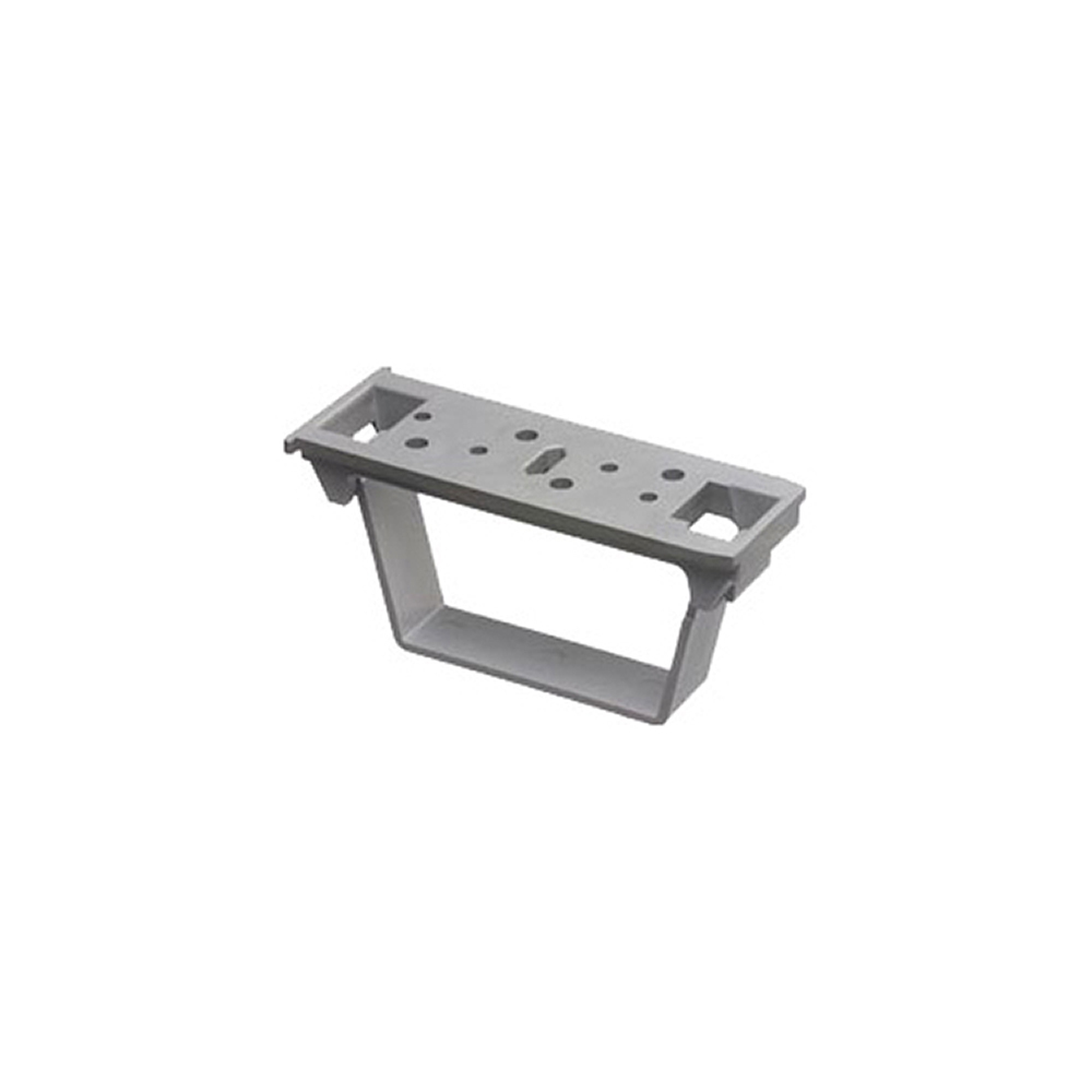 Flat surface bracket for Arlington's T205. To be used on flat surfaces. Bracket has hinged opening for easily installing or removing cable.