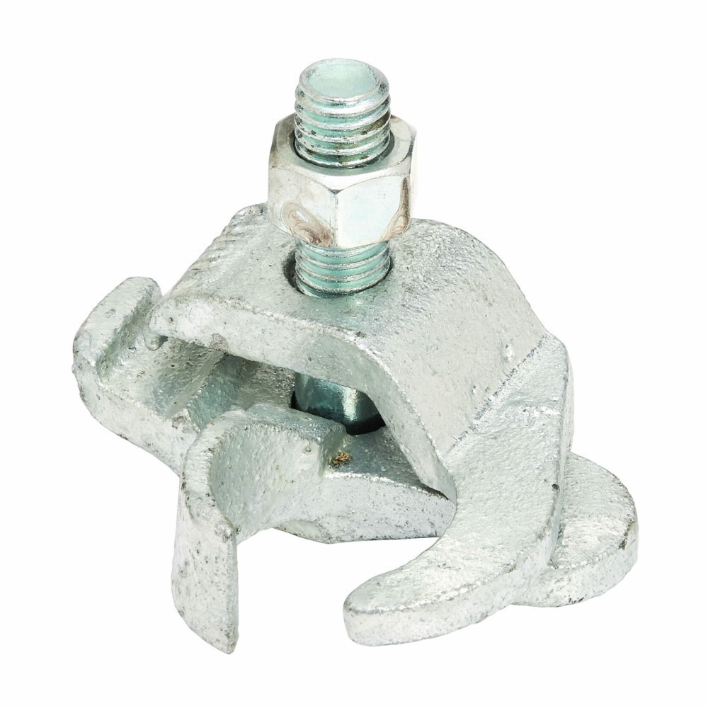 Eaton B-Line series pipe clamp, 0.75" H x 0.75" D, Malleable iron material, Parallel pipe clamp