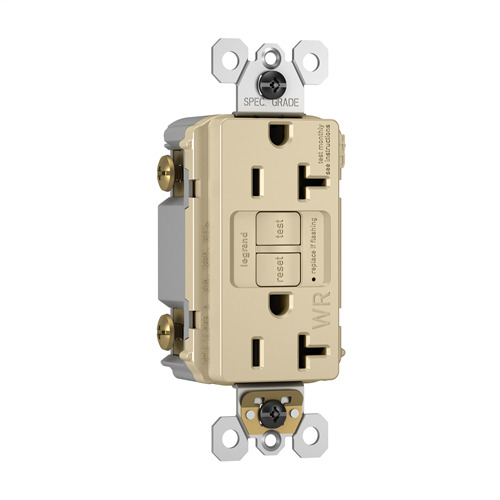 20A 125V Tamper Resistant Weather Resistant NAFTA GFCI Ivory