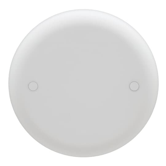 Round Blank Ceiling Cover, Diameter 4 Inches, Color White, Material Non-Metallic
