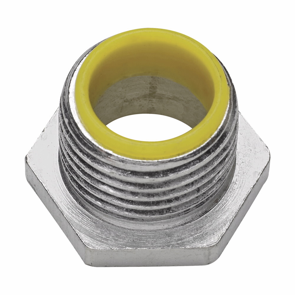 Eaton Crouse-Hinds series conduit bushed (chase) nipple, Rigid/IMC, Insulated, Malleable iron, 1-1/2"