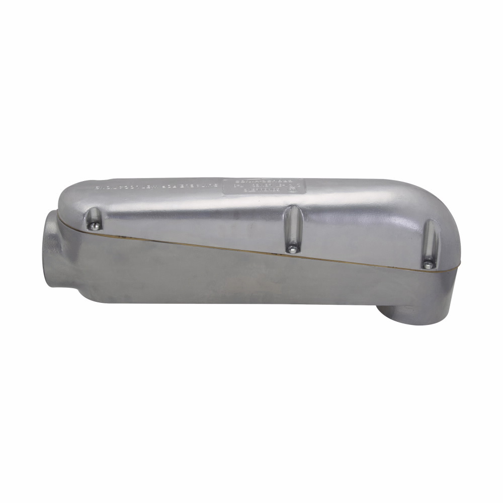 Eaton Crouse-Hinds series Condulet LBNEC mogul pulling elbow, Rigid/IMC, Copper-free aluminum, 2"