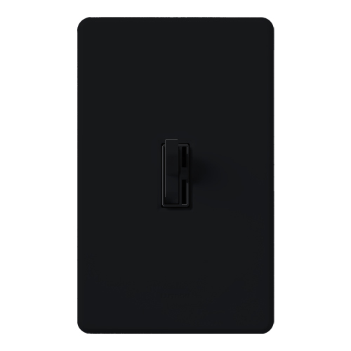 Ariadni Dimmer, Incandescent/Halogen, Single-pole, preset, 120V/1000W in black
