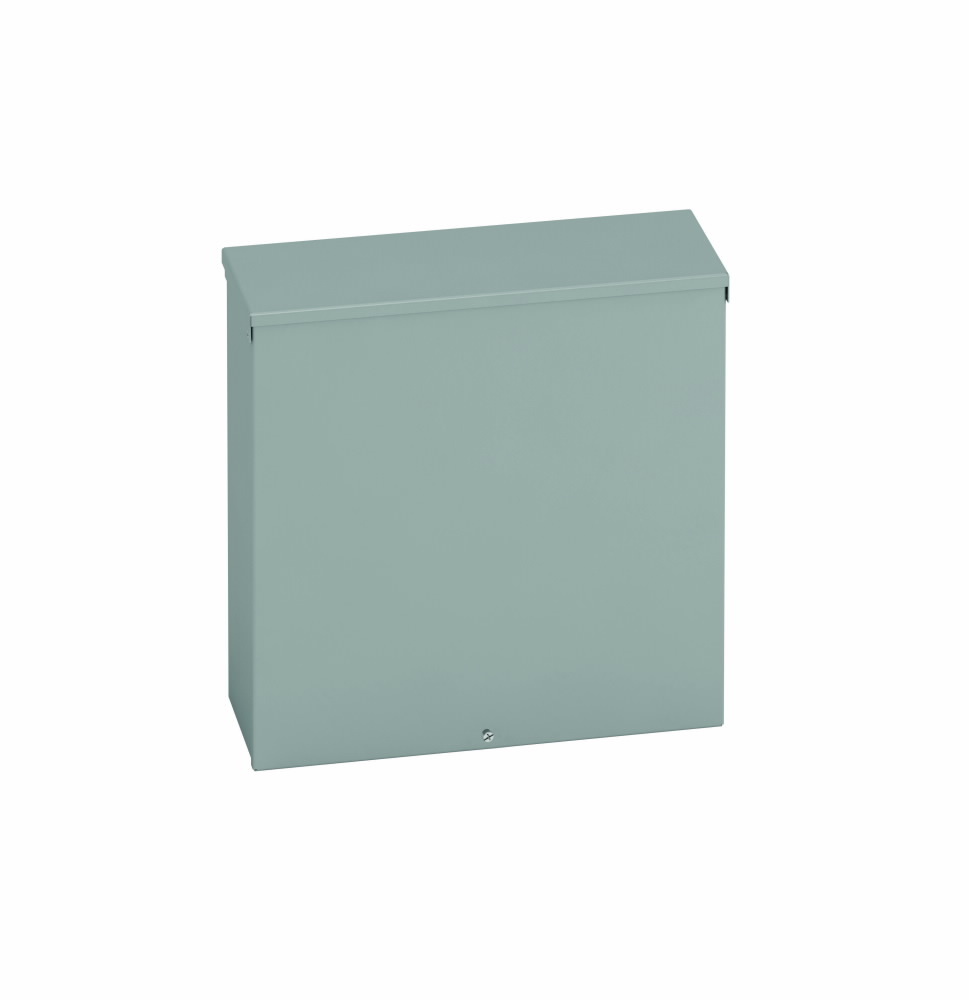 Eaton B-Line series Type 3/3R junction boxes, 30" height, 10" length, 30" width, NEMA 3R, Screw cover, RTSC NK enclosure, Surface mounted, Medium single door, No knockout, Embossed thru holes, Carbon steel