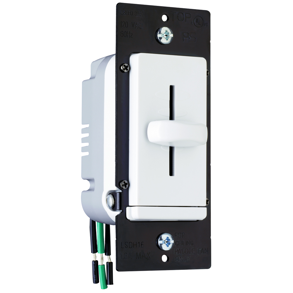 Decorator Slide De-Hummer Control, 4-Speed 1.6A, White