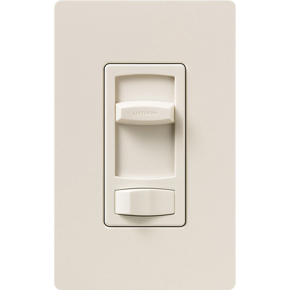 Skylark Contour Dimmer, Incandescent/Halogen, Magnetic Low-Voltage, 3-way/single-pole, preset, 120V/1000W inc/hal, 600VA MLV in light almond