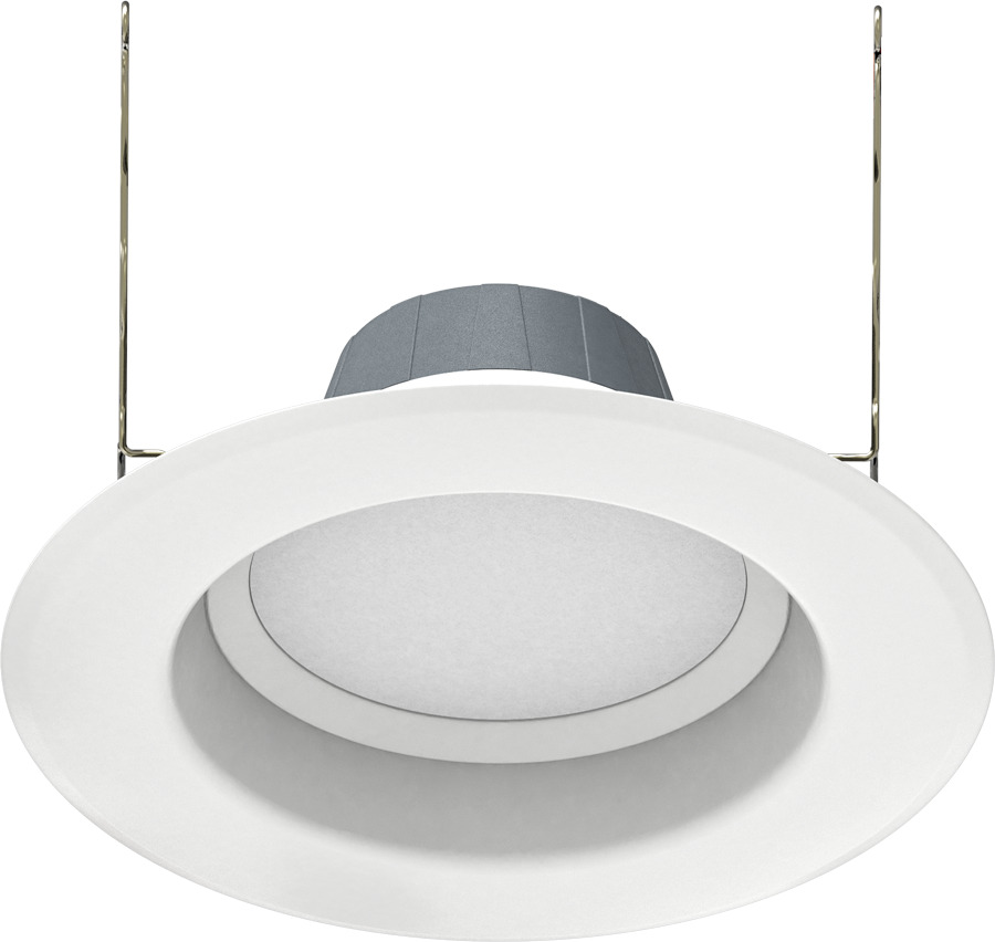 Down LightRes 6 Inch Round 8W,850Lm, Base E26, 80CRI, 3000k, 120V Smooth