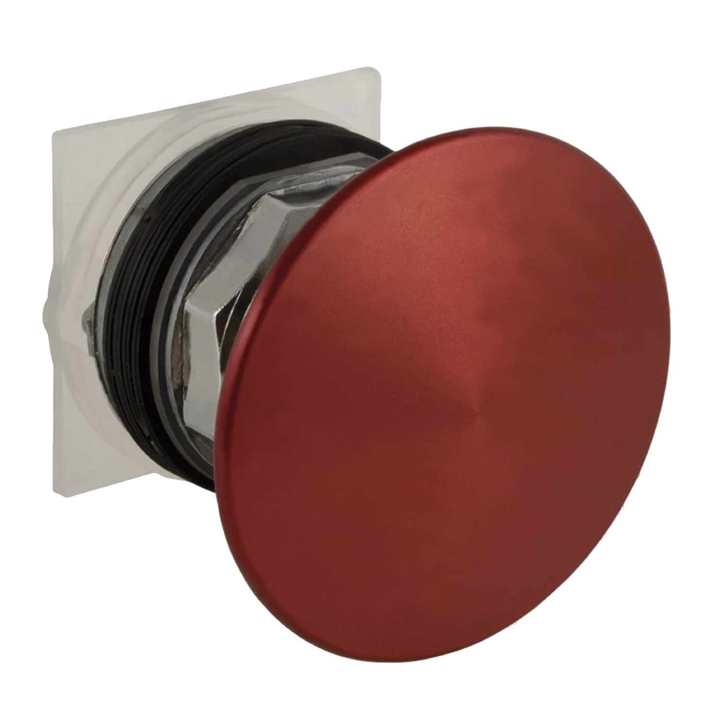 Head for push button, Harmony 9001K, metal, metal mushroom 60mm, red, 30mm, 2 positions, push pull