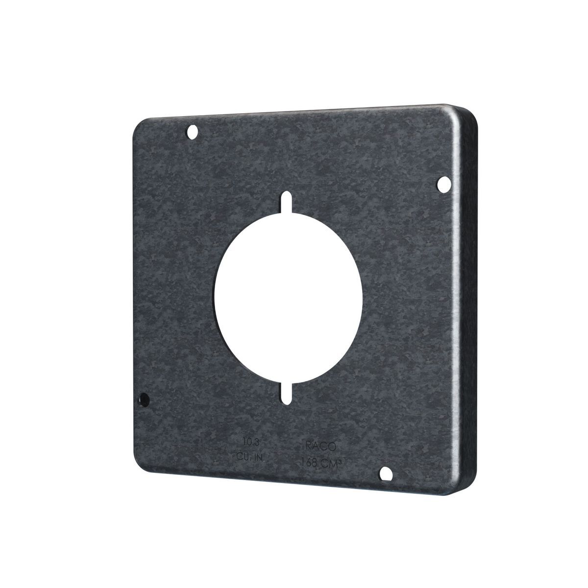 4-11/16 In. Square Exposed Work Covers, 30-50A Receptacle 2.141 In. Dia.