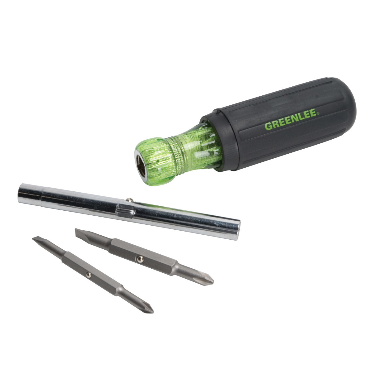 Versatile multi-bit screwdriver, 6 tools in one.     Precision machined, hardened steel bits.     High-grade, rust resistant, chrome-plated finish.     Soft, cushioned grip for extra comfort and torque.     Lifetime limited warranty.     Note: This is not an insulated tool.