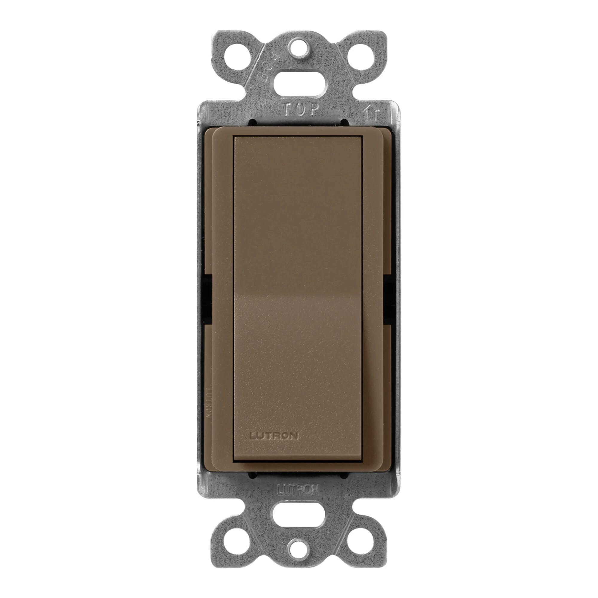 Lutron Claro 15 Amp, Single-Pole On/Off Rocker Switch, Espresso
